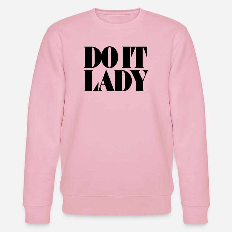 do it lady - schwarz - Stanley/Stella Unisex Bio-Sweatshirt CHANGER  - Hellrosa