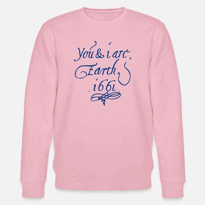 Du und ich sind Erde 1661 - Stanley/Stella Unisex Bio-Sweatshirt CHANGER - Hellrosa