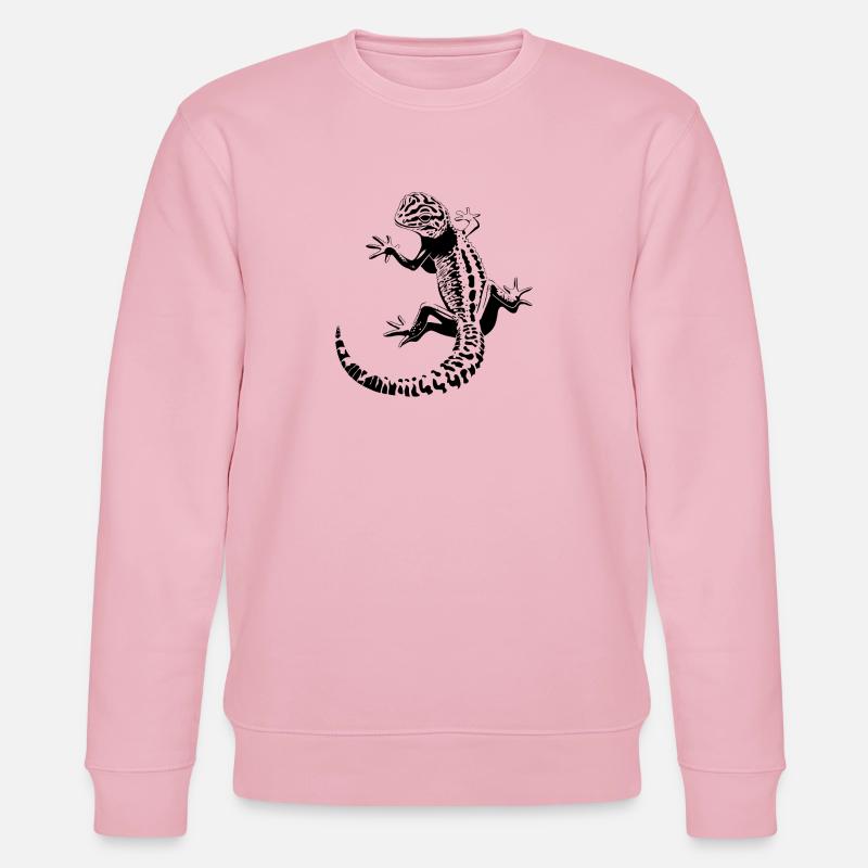 Leopardgecko - Stanley/Stella Unisex Bio-Sweatshirt CHANGER  - Hellrosa
