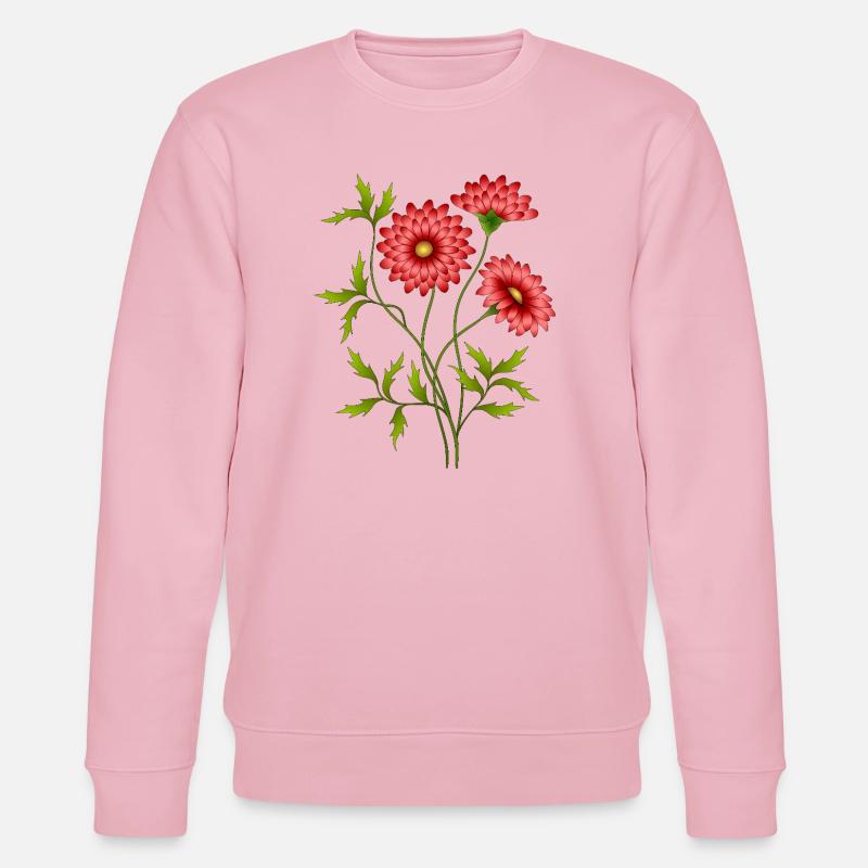Blumen - Stanley/Stella Unisex Bio-Sweatshirt CHANGER  - Hellrosa