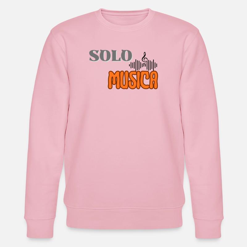 Musiknote, nur Musik - Stanley/Stella Unisex Bio-Sweatshirt CHANGER  - Hellrosa