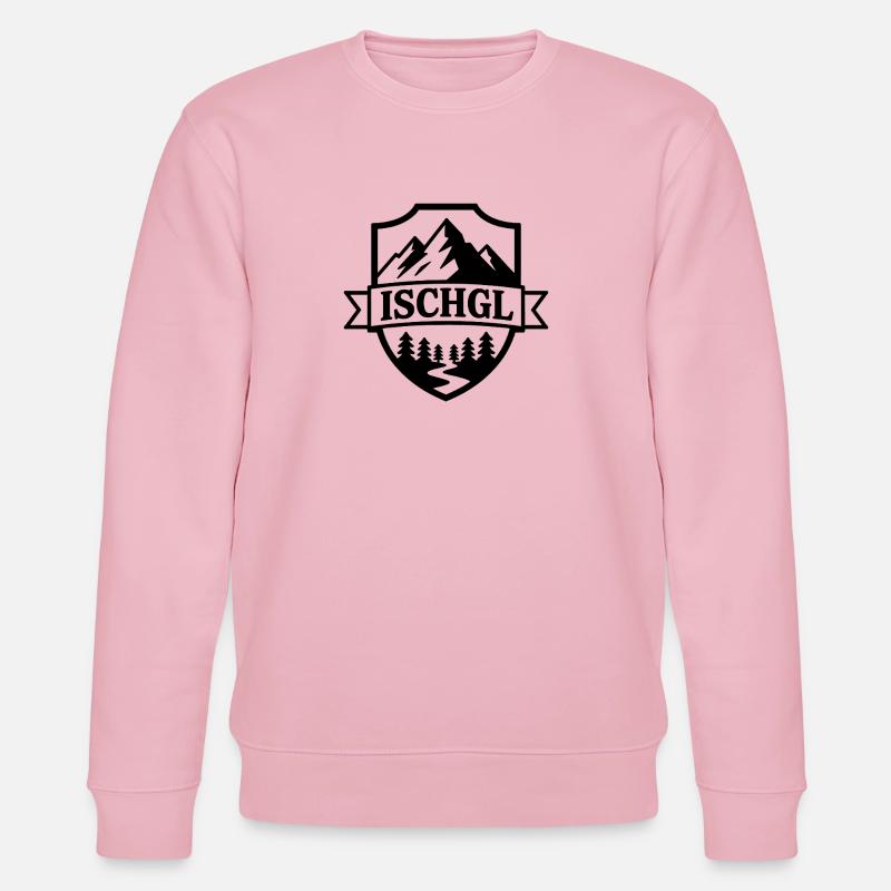 Ischgl - Souvenir Design - Stanley/Stella Unisex Bio-Sweatshirt CHANGER  - Hellrosa