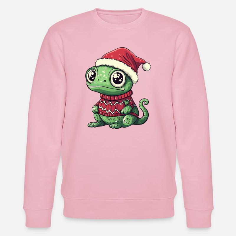 Chameleon Weihnachten - Stanley/Stella Unisex Bio-Sweatshirt CHANGER  - Hellrosa