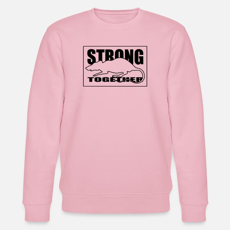 Accent rouge abstrait - Sweat bio CHANGER Stanley/Stella Unisexe - rose pâle
