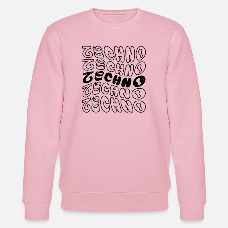 Conception de logo Techno wavy. - Sweat bio CHANGER Stanley/Stella Unisexe - rose pâle