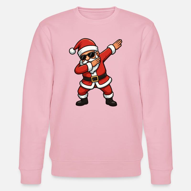 Weihnachtsmann Dab-Style - Stanley/Stella Unisex Bio-Sweatshirt CHANGER  - Hellrosa