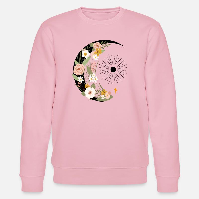  Blumen Ornament - Stanley/Stella Unisex Bio-Sweatshirt CHANGER  - Hellrosa