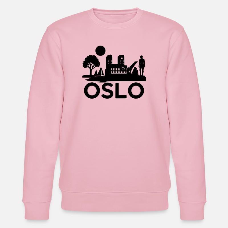Oslo Silhouette Monuments - Sweat bio CHANGER Stanley/Stella Unisexe - rose pâle