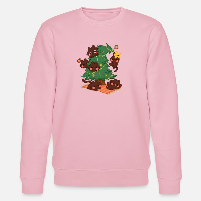 Arbre de Noël Kitty, Amour Chats - Sweat bio CHANGER Stanley/Stella Unisexe - rose pâle