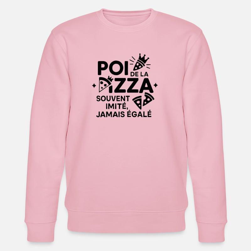 Pizzakranz Einzigartiges Souvenir - Stanley/Stella Unisex Bio-Sweatshirt CHANGER  - Hellrosa