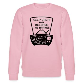 Bremsen Lösen Eisenbahn Lokführer - Stanley/Stella Unisex Bio-Sweatshirt CHANGER  - Hellrosa - Vorne - Jaron (178cm) & Liana (172cm)