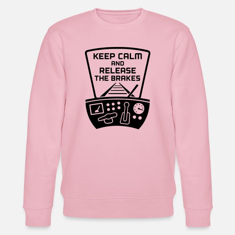 Brakes Release Railway Train Driver - Stanley/Stella CHANGER Unisex Organic Sweatshirt - cotton pink