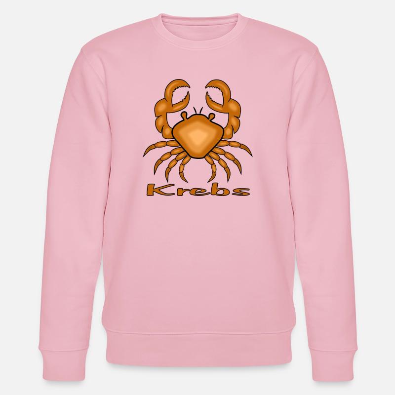Sternzeichen Krebs - Stanley/Stella Unisex Bio-Sweatshirt CHANGER  - Hellrosa