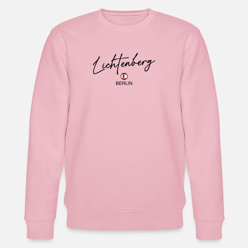 Lichtenberg - Berlin Flagge - Berliner Bär - Stanley/Stella Unisex Bio-Sweatshirt CHANGER  - Hellrosa
