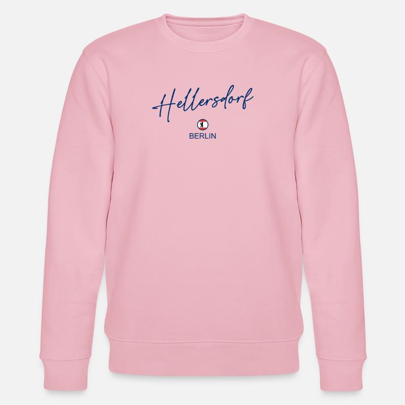Hellersdorf - Berlin Flag - Berlin Bear - Stanley/Stella CHANGER Unisex Organic Sweatshirt - cotton pink