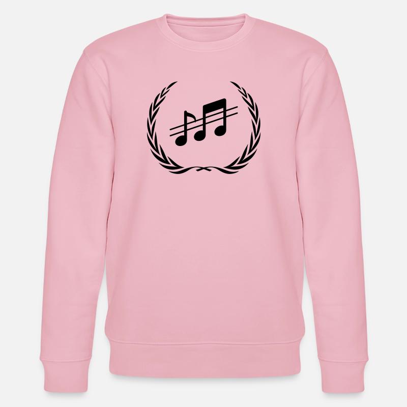 Couronne de notes de musique - Sweat bio CHANGER Stanley/Stella Unisexe - rose pâle