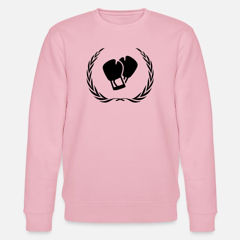 Couronne de gants de boxe - Sweat bio CHANGER Stanley/Stella Unisexe - rose pâle