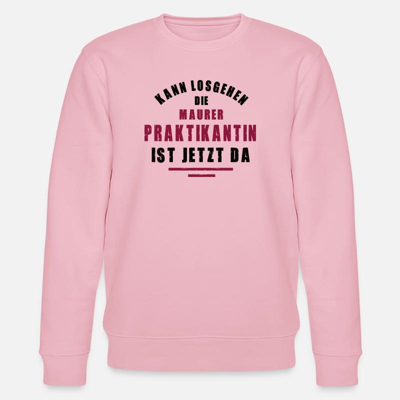 Trainee Bricklayer Internship Masonry - Stanley/Stella CHANGER Unisex Organic Sweatshirt - cotton pink