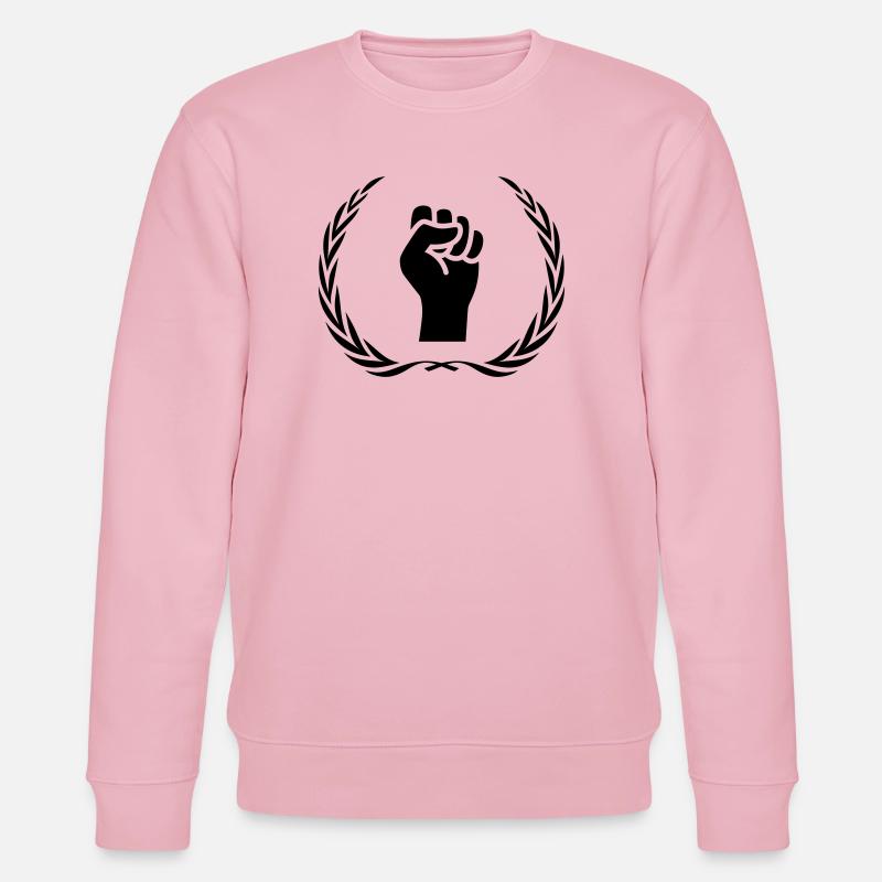 Hand Faust Kranz - Stanley/Stella Unisex Bio-Sweatshirt CHANGER  - Hellrosa