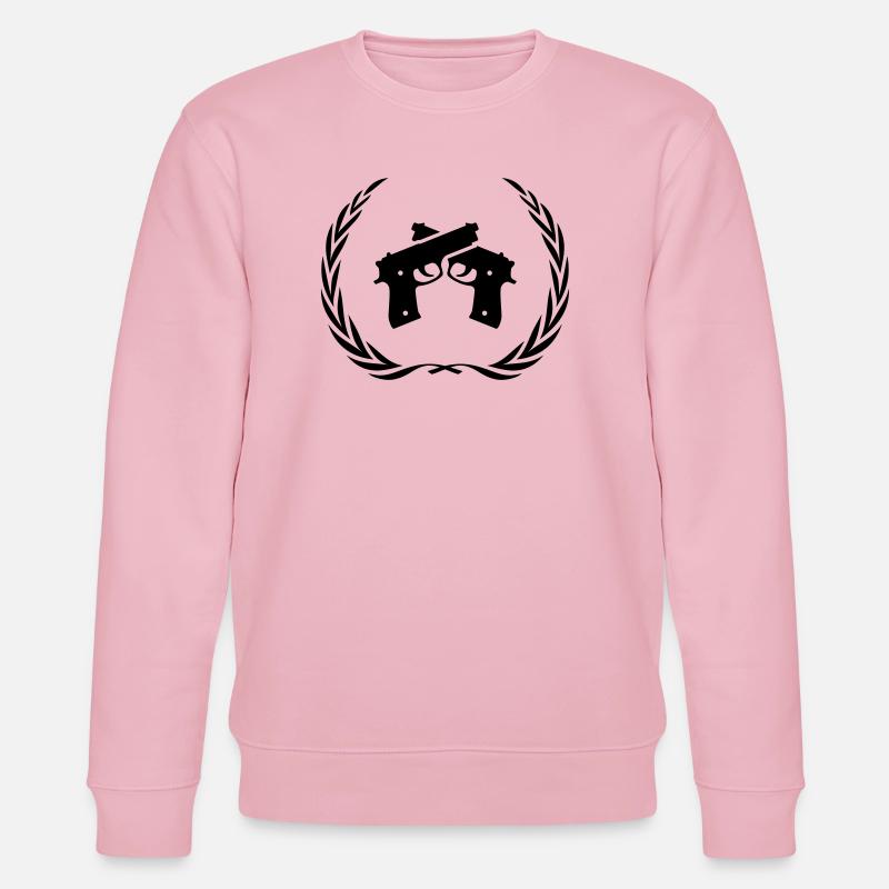 Couronne de symbole d’arme à feu - Sweat bio CHANGER Stanley/Stella Unisexe - rose pâle