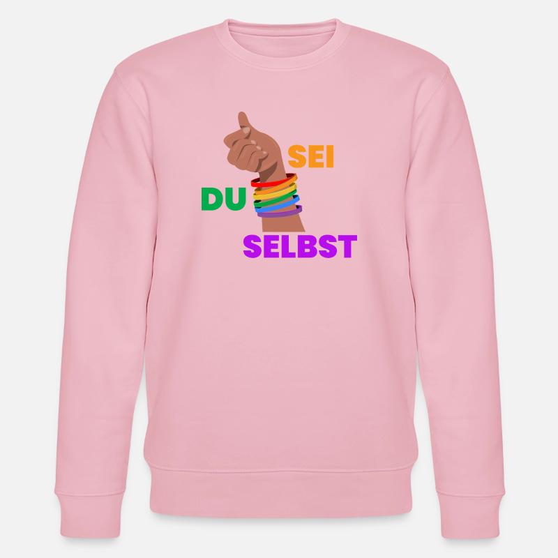 Pride Faust Self-Determination - Stanley/Stella CHANGER Unisex Organic Sweatshirt - cotton pink