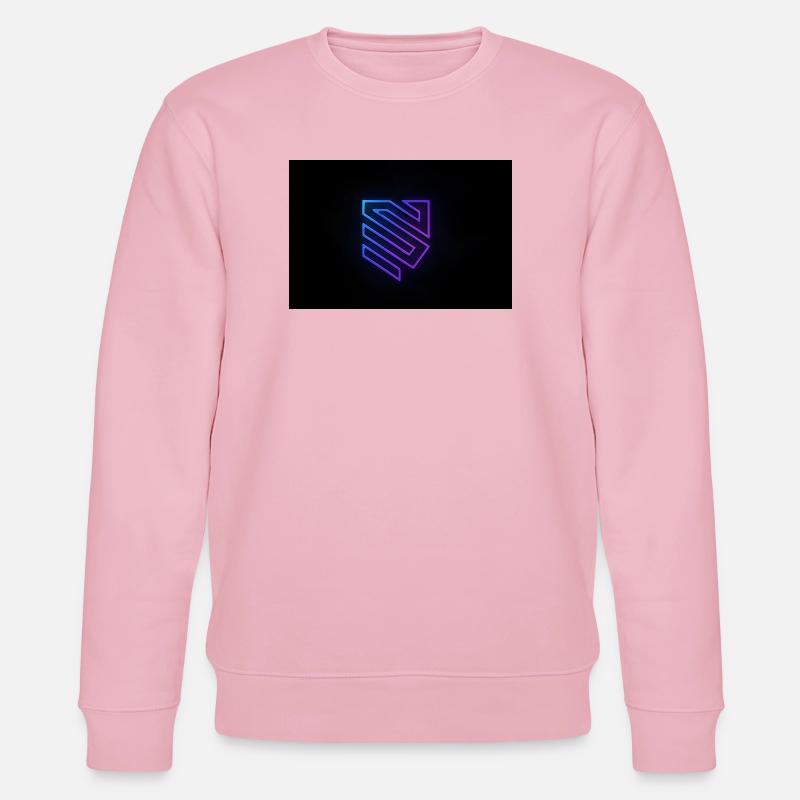 Neon Geometry Logo Gradient - Stanley/Stella CHANGER Unisex Organic Sweatshirt - cotton pink
