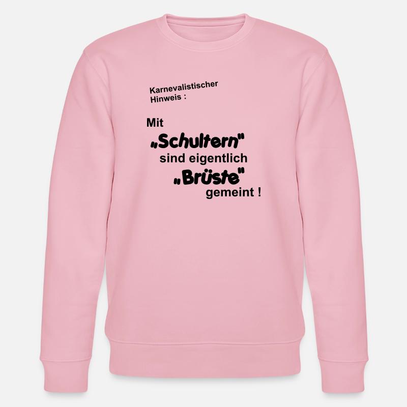 Karnevalistischer Hinweis - Stanley/Stella Unisex Bio-Sweatshirt CHANGER  - Hellrosa