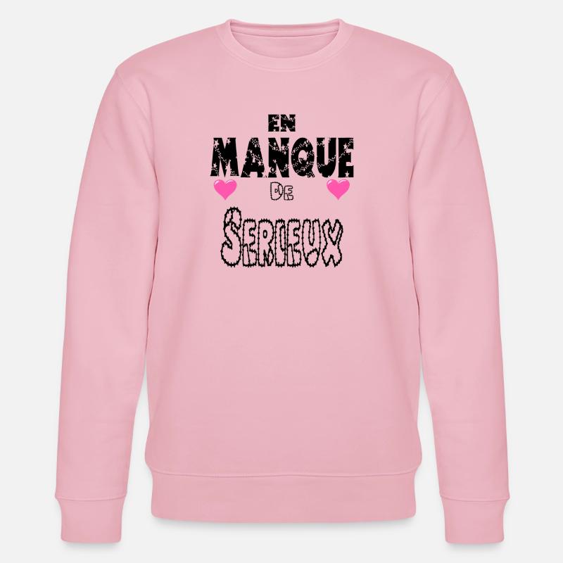 Mangelnde Ernsthaftigkeit - Stanley/Stella Unisex Bio-Sweatshirt CHANGER  - Hellrosa