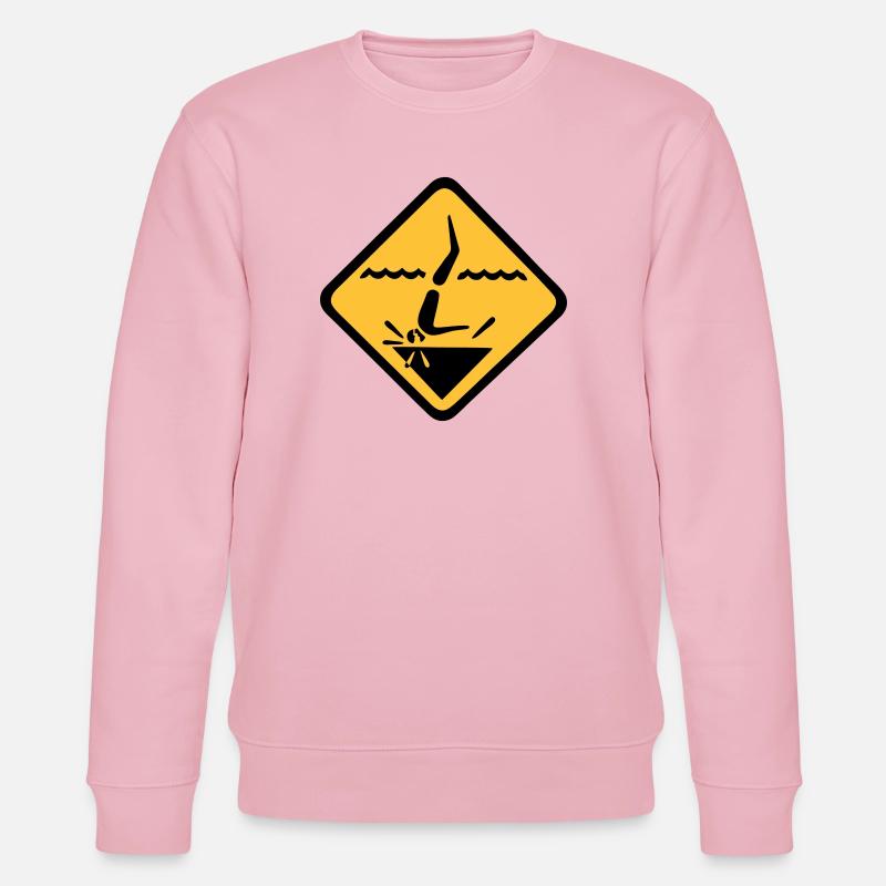 Graphique de signe de plongée - Sweat bio CHANGER Stanley/Stella Unisexe - rose pâle