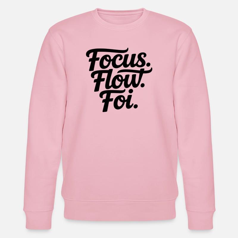 Focus Flow Fly Script - Sweat bio CHANGER Stanley/Stella Unisexe - rose pâle