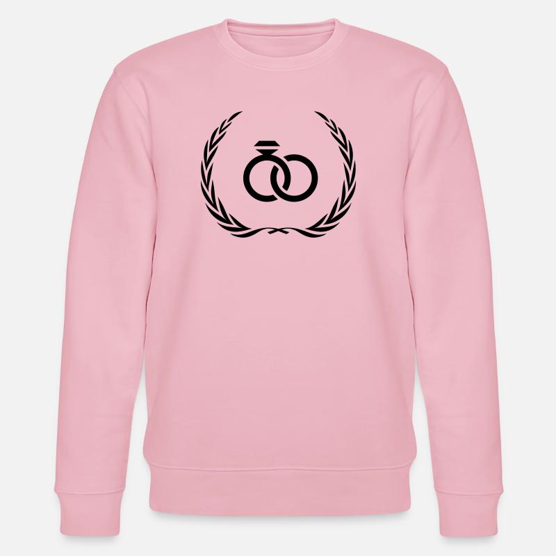 Eheringe Ring Hochzeit - Stanley/Stella Unisex Bio-Sweatshirt CHANGER  - Hellrosa