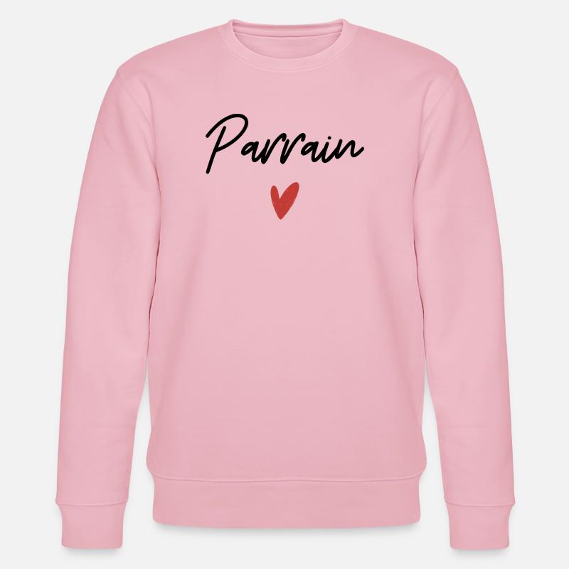 Pate Herz Geschenkidee - Stanley/Stella Unisex Bio-Sweatshirt CHANGER  - Hellrosa