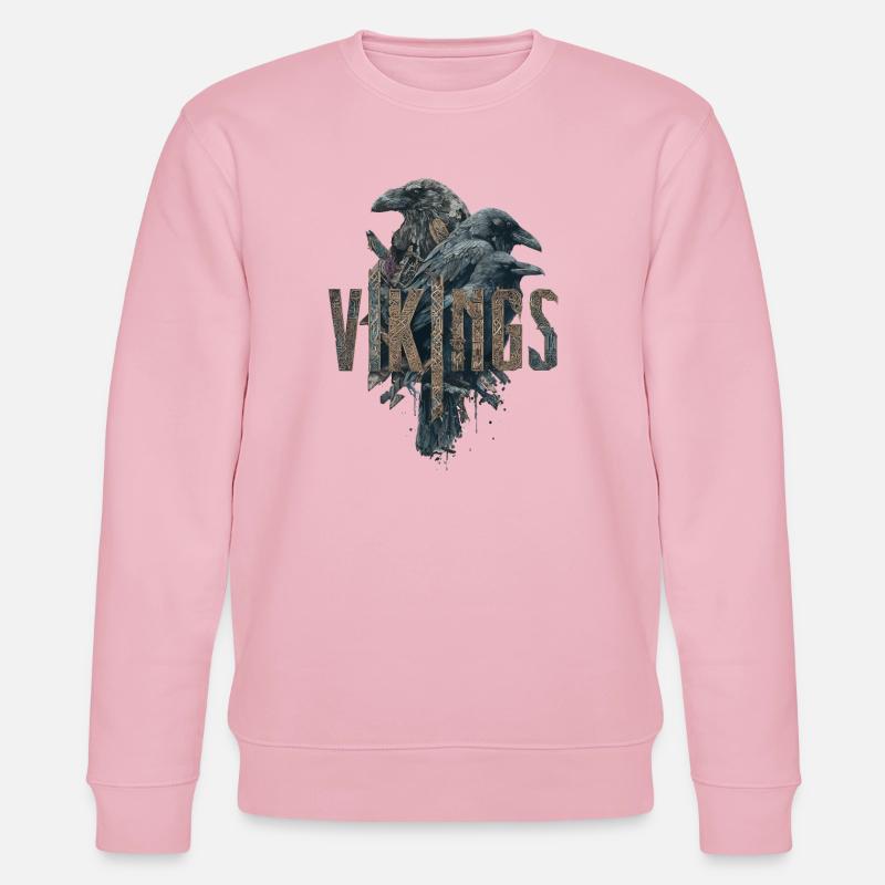 Odin-Corbeaux-Vikings-Épée-Edda - Sweat bio CHANGER Stanley/Stella Unisexe - rose pâle