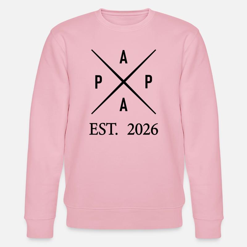 Papa Est. 2026 - Sweat bio CHANGER Stanley/Stella Unisexe - rose pâle