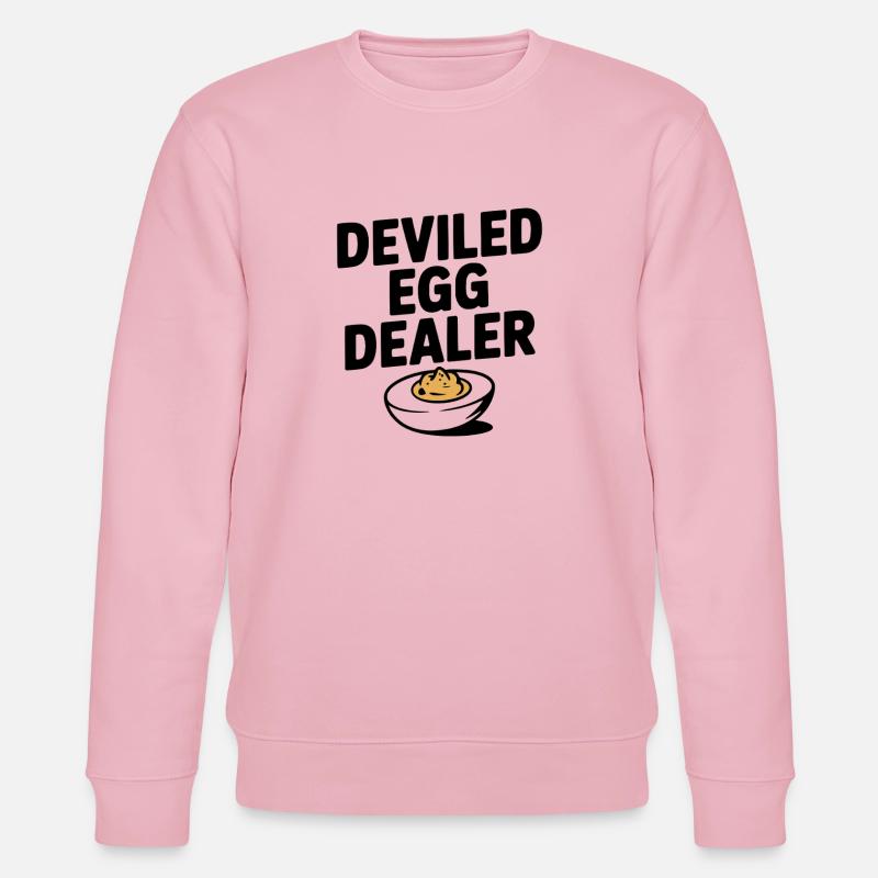 Teuflischer Eierhändler - Stanley/Stella Unisex Bio-Sweatshirt CHANGER  - Hellrosa