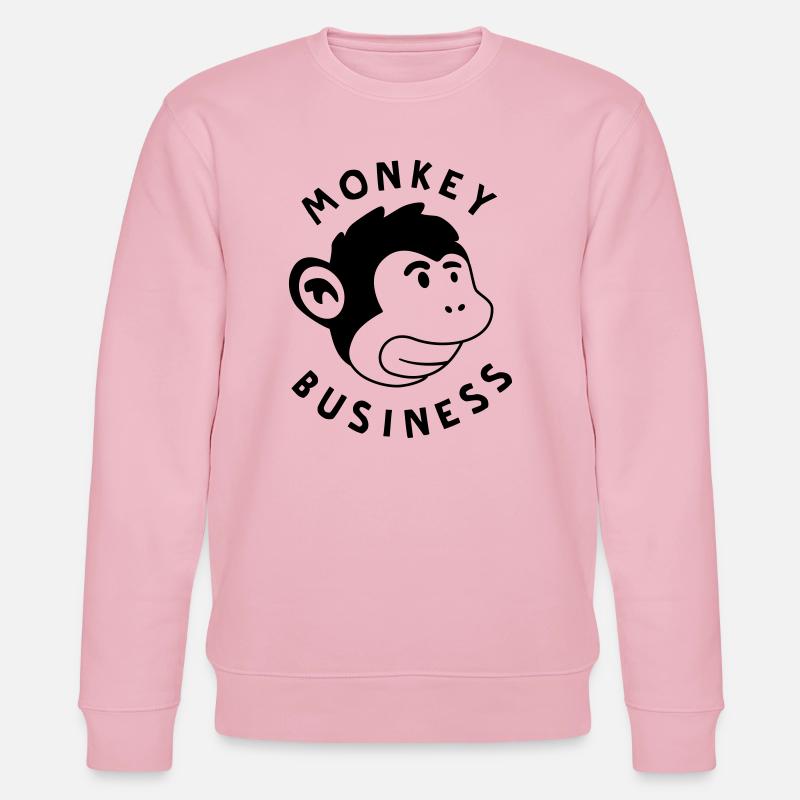 Monkey Business – Affenstarkes Graffiti Jungle - Stanley/Stella Unisex Bio-Sweatshirt CHANGER - Hellrosa