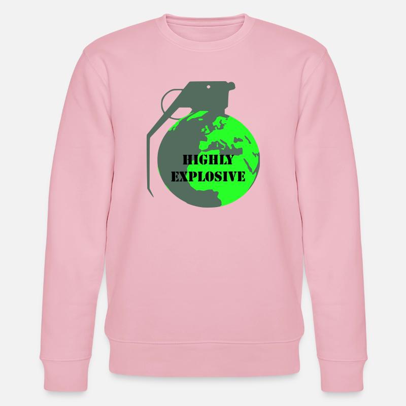 Explosive Erde - Stanley/Stella Unisex Bio-Sweatshirt CHANGER  - Hellrosa