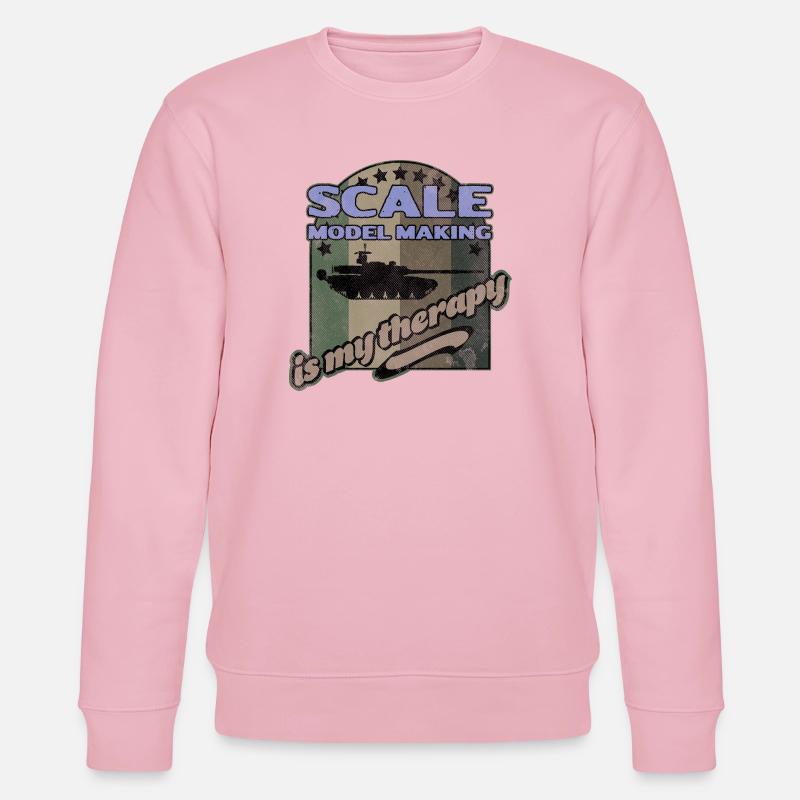 Scale Model Making Therapy - Stanley/Stella CHANGER Unisex Organic Sweatshirt - cotton pink