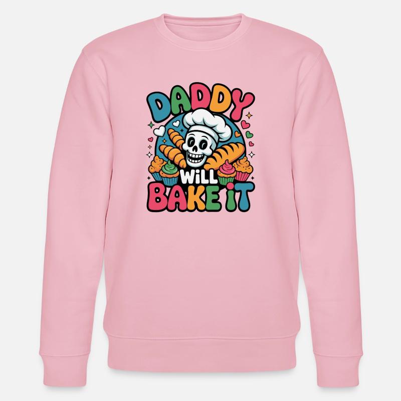 Daddy Will Bake It Skull Bakery - Stanley/Stella Unisex Bio-Sweatshirt CHANGER  - Hellrosa