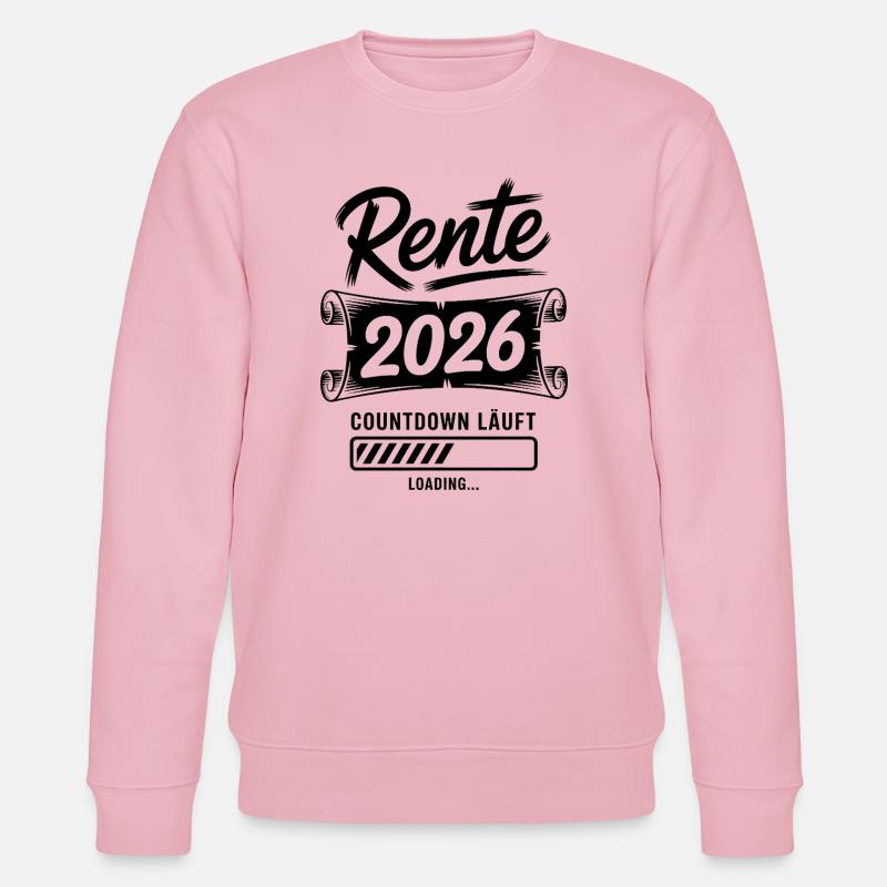 Rente Countdown 2026 - Stanley/Stella Unisex Bio-Sweatshirt CHANGER  - Hellrosa