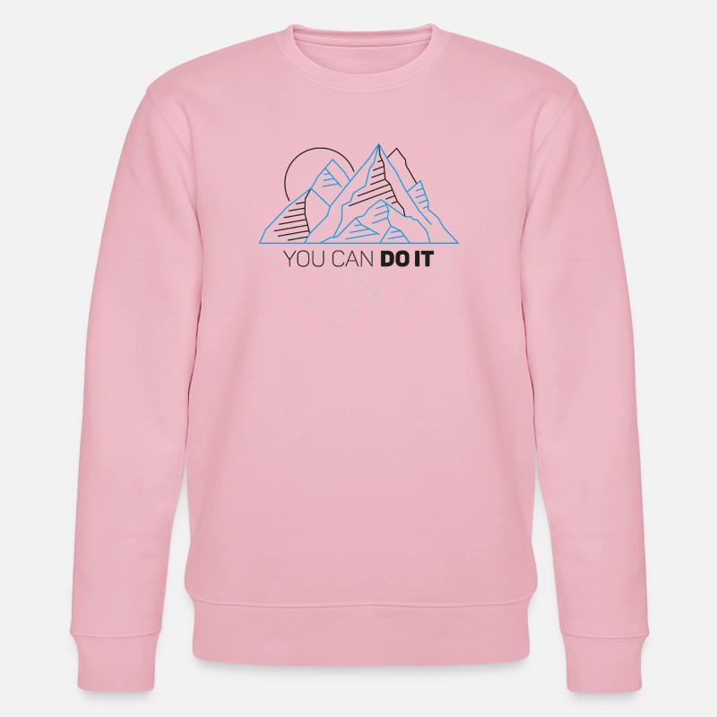 You Can Do It - Stanley/Stella Unisex Bio-Sweatshirt CHANGER  - Hellrosa