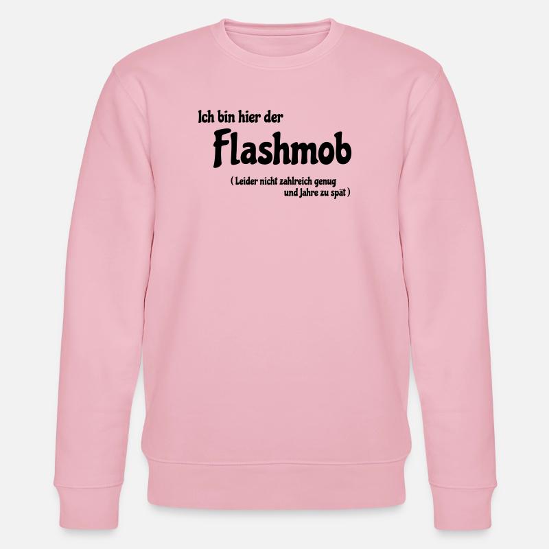 Flash mob - Stanley/Stella CHANGER Unisex Organic Sweatshirt - cotton pink
