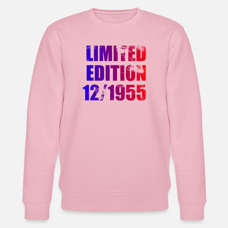70e anniversaire Édition limitée 12/1955 - Sweat bio CHANGER Stanley/Stella Unisexe - rose pâle