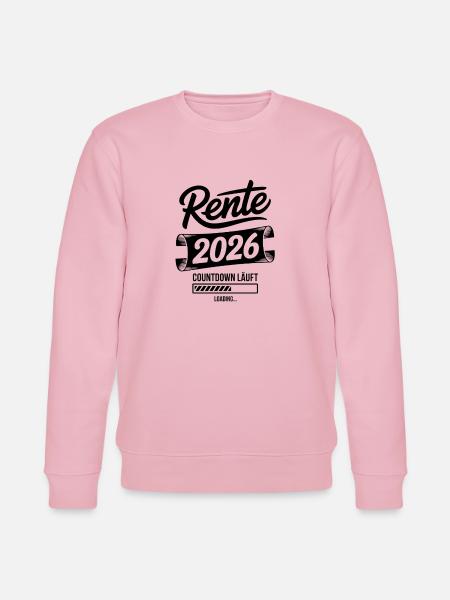 Pension 2026 Countdown Chart - Stanley/Stella CHANGER Unisex Organic Sweatshirt - cotton pink