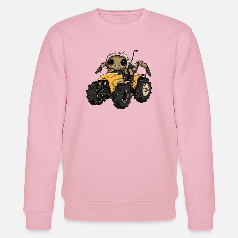 Tarantula Traktor Farmer - Stanley/Stella Unisex Bio-Sweatshirt CHANGER - Hellrosa