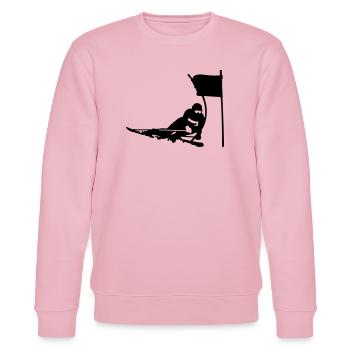 Ski - Stanley/Stella Unisex Bio-Sweatshirt CHANGER  - Hellrosa - Vorne - Jaron (178cm) & Liana (172cm)