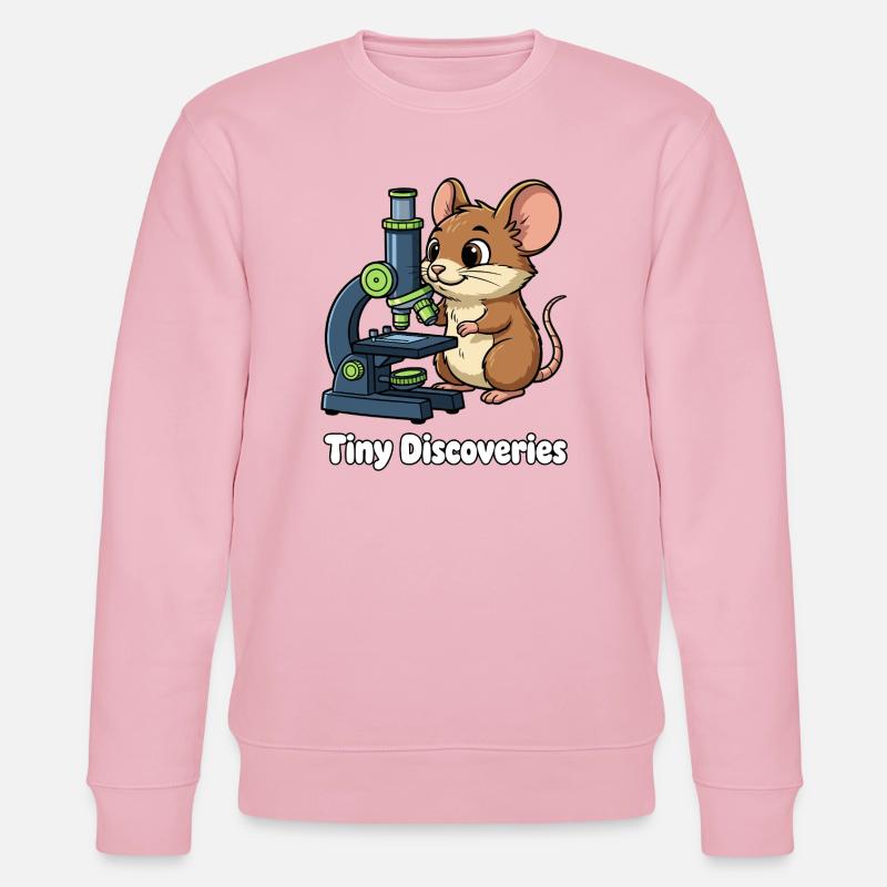 Petites découvertes Microscope souris - Sweat bio CHANGER Stanley/Stella Unisexe - rose pâle