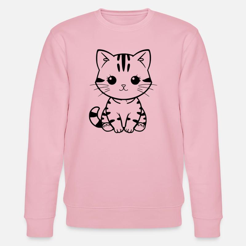Cadeau de Noël Chat chaton Chat - Sweat bio CHANGER Stanley/Stella Unisexe - rose pâle
