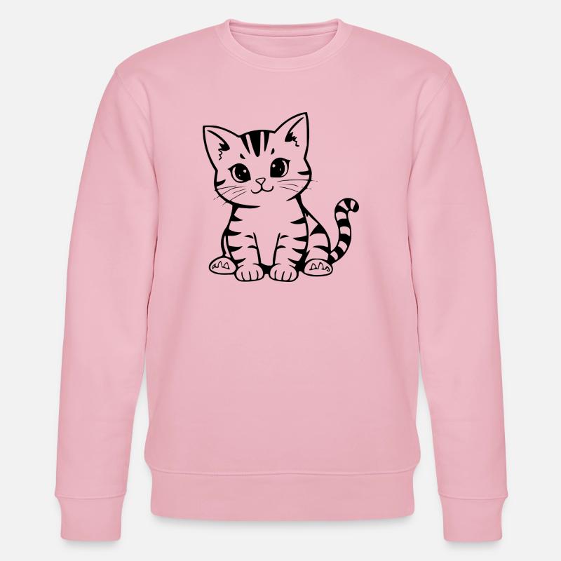 Cadeau de Noël Chat chaton Chat - Sweat bio CHANGER Stanley/Stella Unisexe - rose pâle