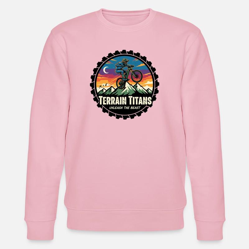 Terrain Titans MTB Sunset Dash - Stanley/Stella Unisex Bio-Sweatshirt CHANGER  - Hellrosa